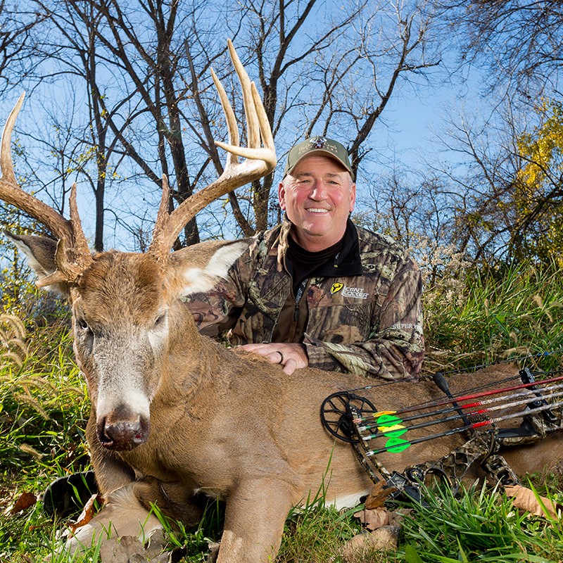 Hunting trophy whitetails